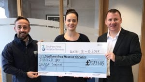 cheque presentation for southern area hospice
