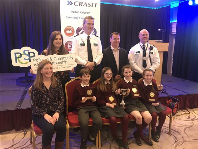 St Patricks Cross at road safety awards