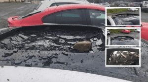 car vandalised in newry car park