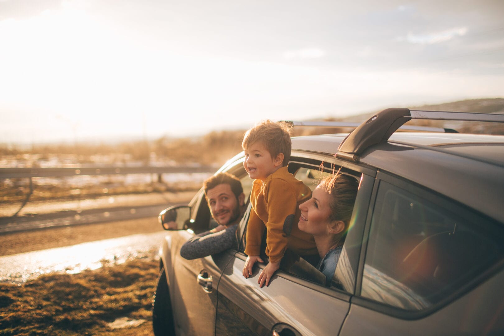 crash services - family in a car going on a journey