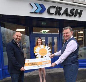CRASH Services & JMK Solicitors Donate £55,000 to Cancer Fund for Children