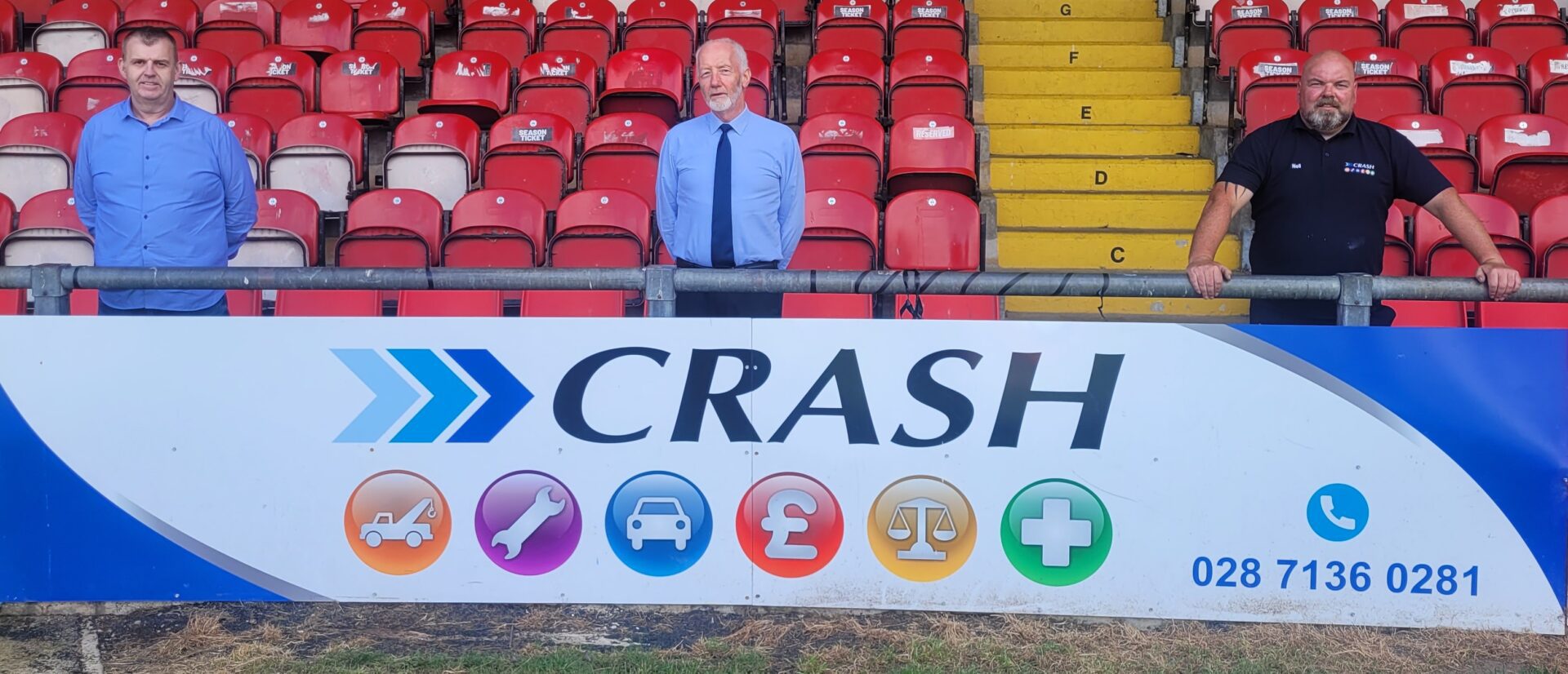 CRASH Services sponsorship at Derry City F.C. 2022