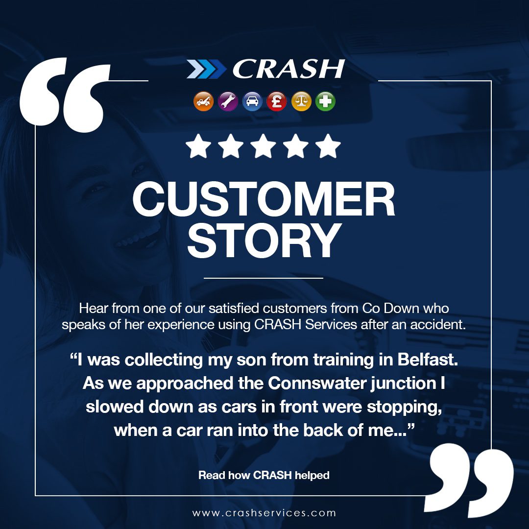 Co. Down Driver’s Positive Experience with CRASH Services After Rear-End Accident in Belfast