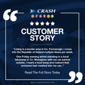 Fermanagh driver helped by CRASH Services after rear-end crash in Monaghan
