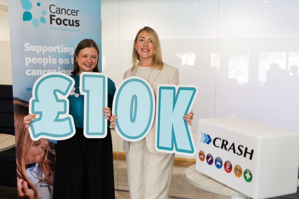 CRASH Services, JMK Solicitors & Granite Exchange Raise £10K for Cancer Focus NI in 2025