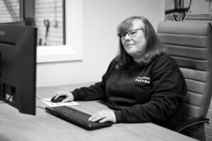 Tania Carnell, Customer Service and Fleet Administrator at CRASH Services, providing professional support.